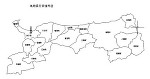 鳥取県の白地図