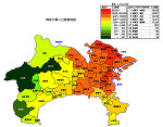 神奈川県の人口密度