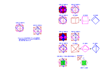 エッシャーの 頂塔オブジェの図解(図形表示) JWW