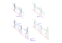 人物モデル化 子供用住宅階段手摺付上り下り MPZ