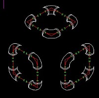 スパイラルダクト継手等角図-1/4