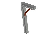 3D支保工　H250-方杖