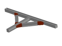 3D支保工　H200-火打受ピース45