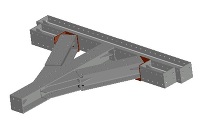 3D支保工　H250-自在角度ピース