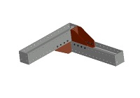 3D支保工　H250-隅部ピース
